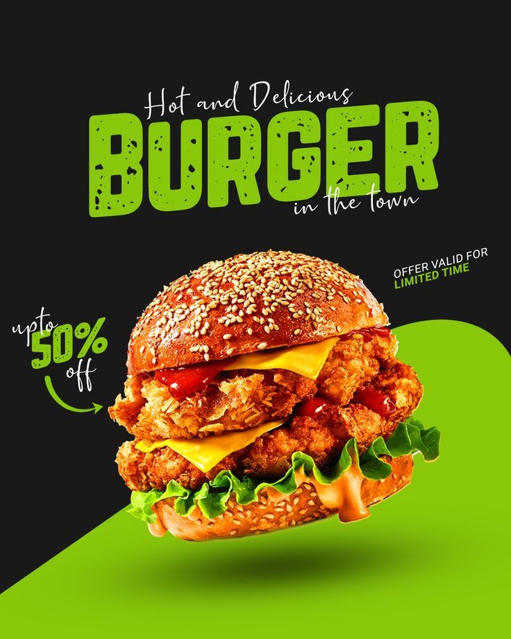 How to Make a Stunning Burger Graphic for Your Social Media Feed